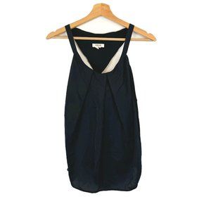 Helmut Lang Newy York Black Mercury Drape Racerback Tank Top S